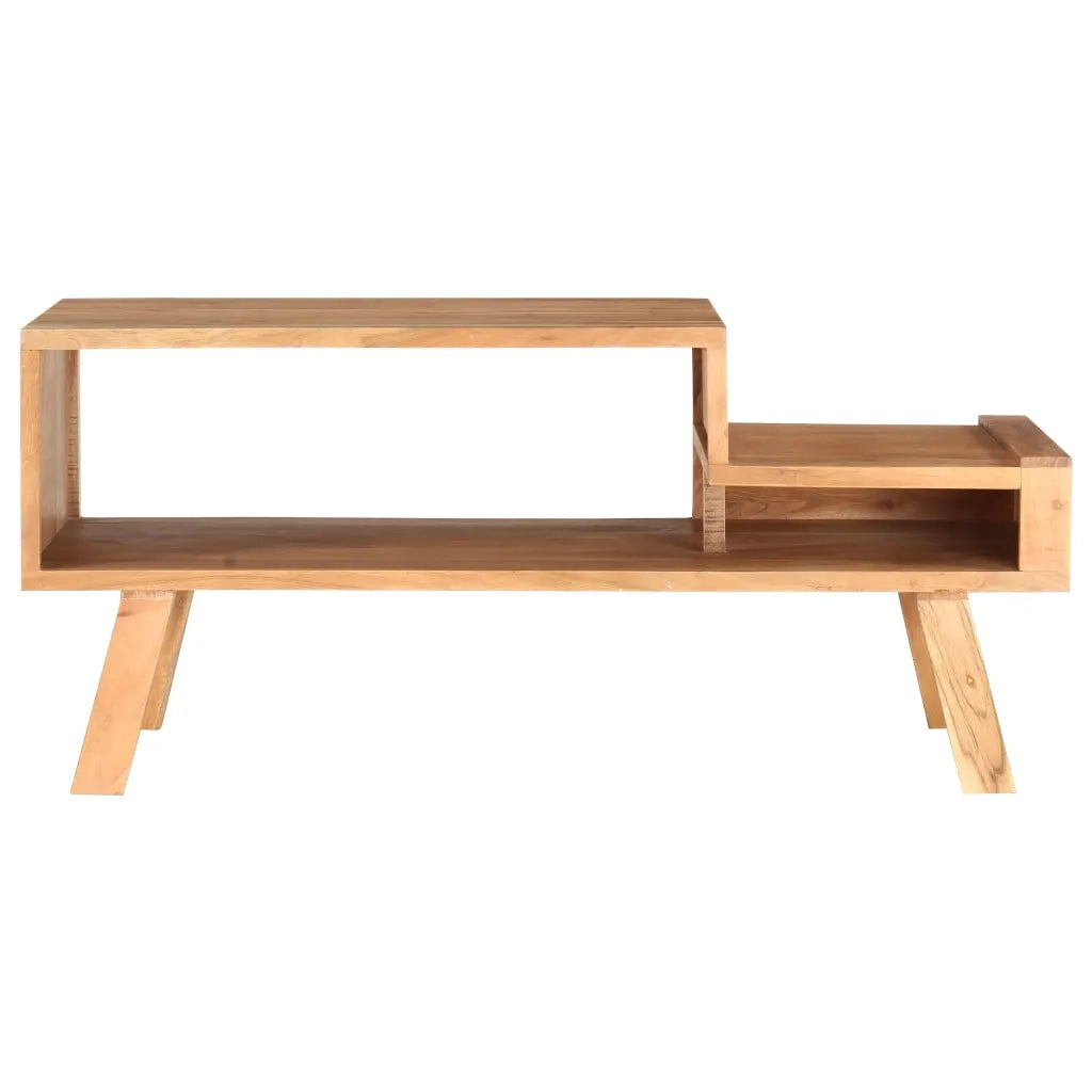 Tavolino da Salotto-Tavolino da soggiorno-Tavolo 100x50x45 cm in Legno Massello di Acacia