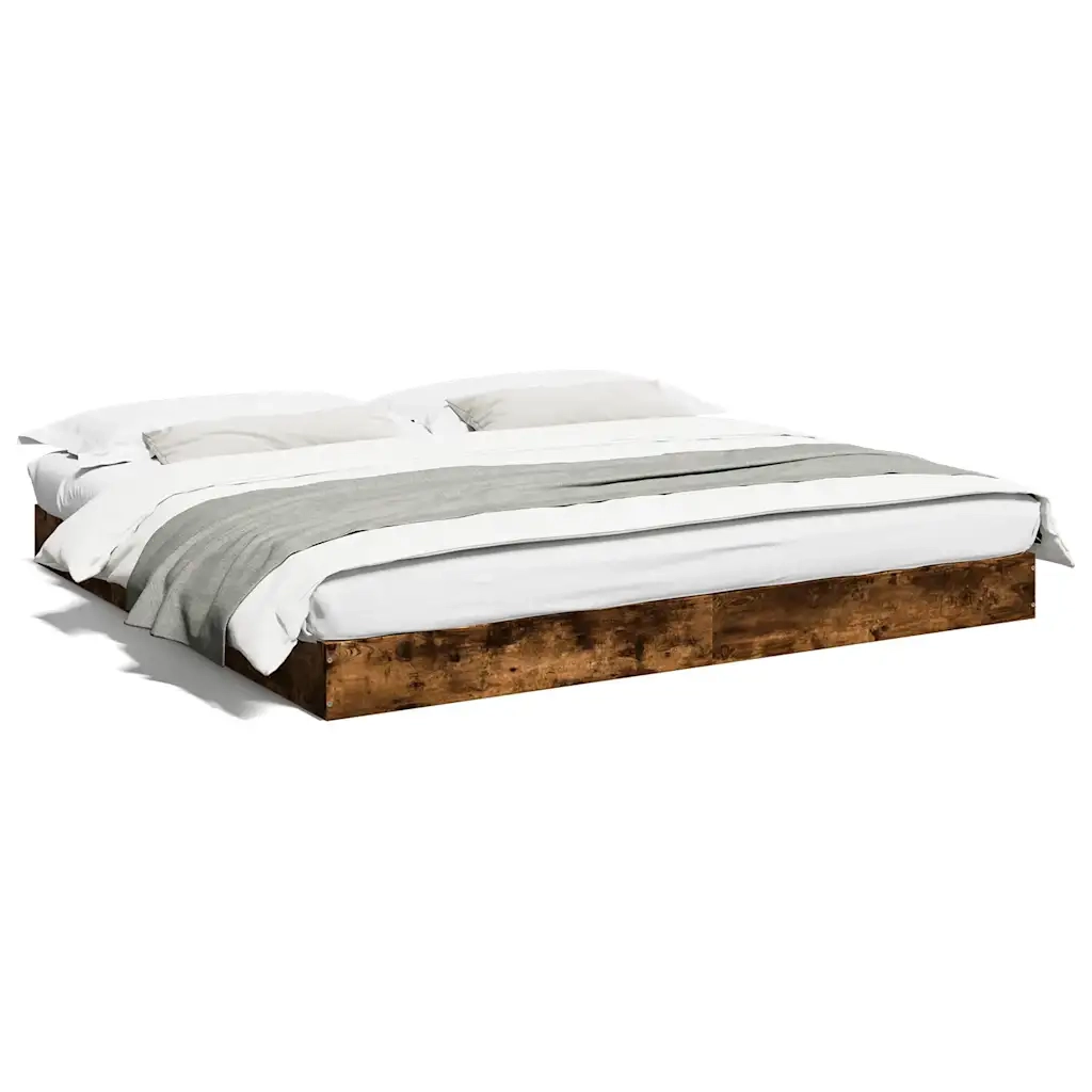 Giroletto senza Materasso Rovere Fumo 180x200 cm in Truciolato 842004