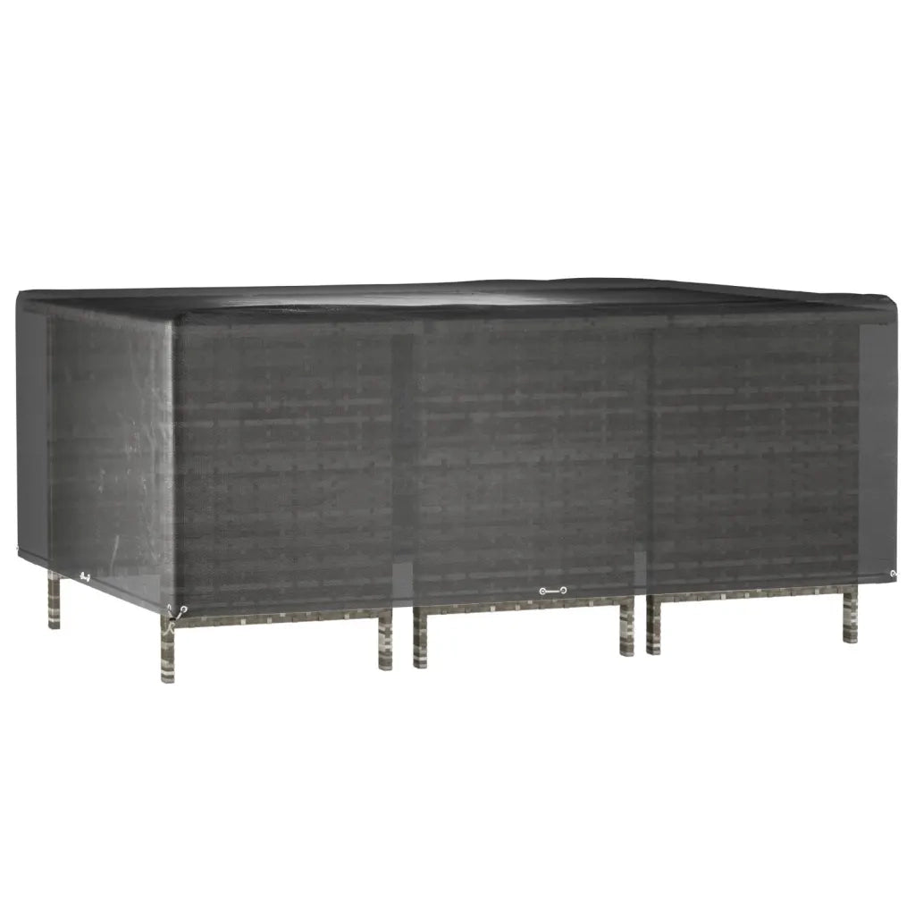Copri Mobili Giardino 2pz 12Occhielli 270x180x90cm Rettangolare