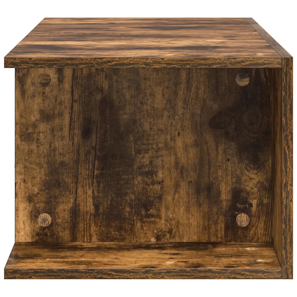 Mobile Porta TV con Luci LED Rovere Fumo 90x39x30 cm 822665