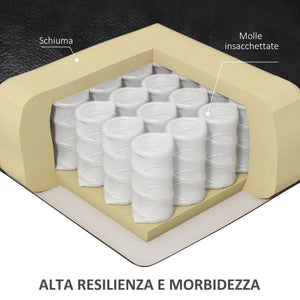 Sedia Poltrona Massaggiante da Ufficio Riscaldata con 2 Punti Massaggio e 8 Programmi Nera