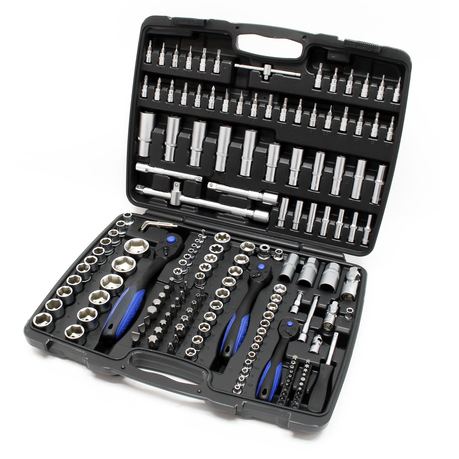 Set di chiavi a bussola 172 pezzi Chiavi a cricchetto 1/4″ 1/2″ 3/8″