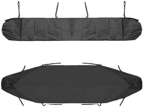 Accessori per camper - Luifel acqua resistente - Luifel sostitutiva - Luifel impermeabile - Borsa di stivaggio con corda - 300D tessuto oxford - Nero/Argento