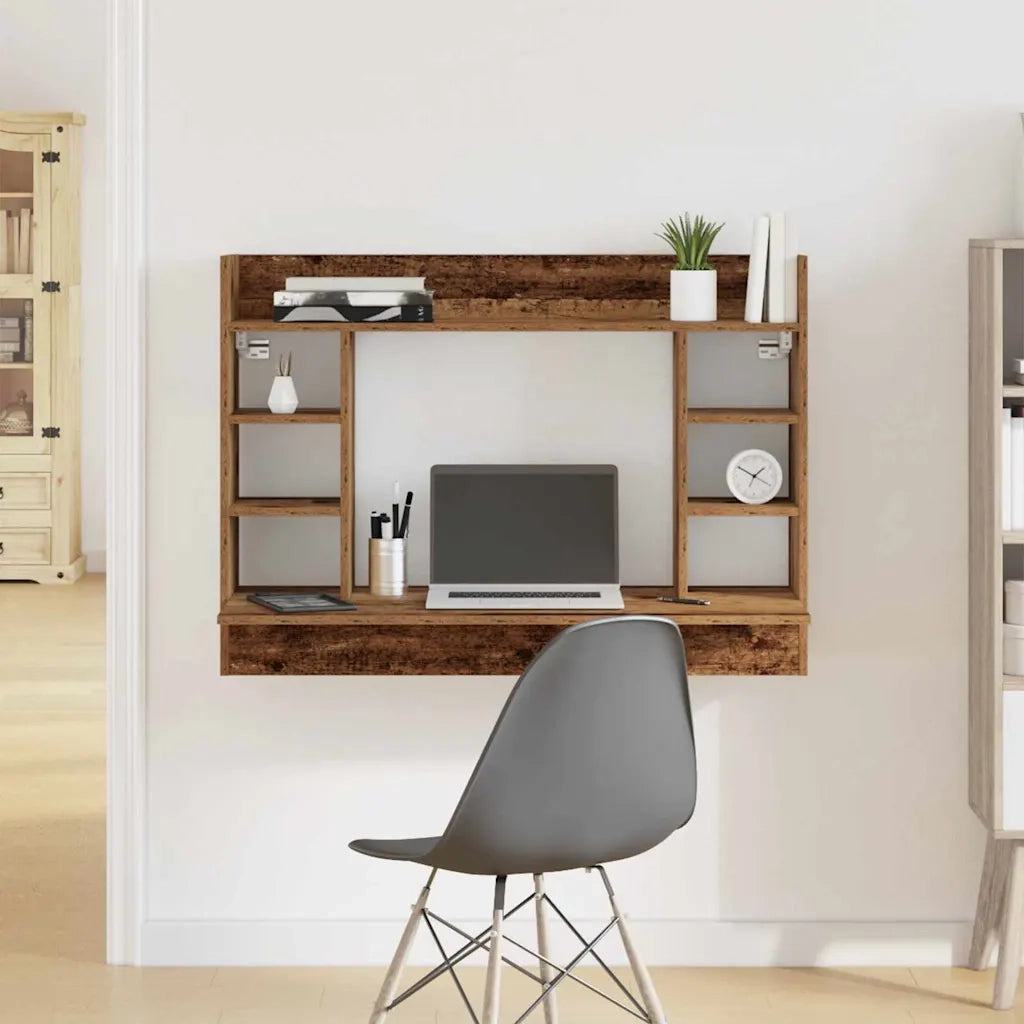 Scrivania | Tavolo da Ufficio a parete Legno vecchio 105 x 48 x 75 cm