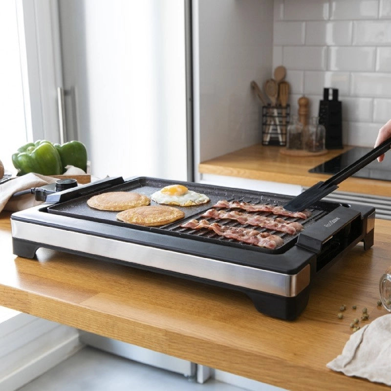 CECOTEC 03095 - Piastra da cucina Tasty&Grill 2000 Inox MixStone
