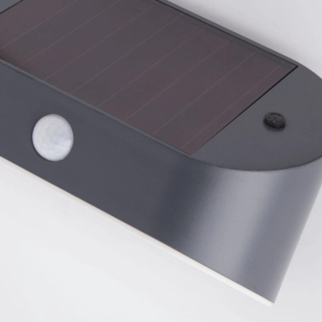 Applique Moderna Solare Policarbonato Grigio Led 1,2W 3000K