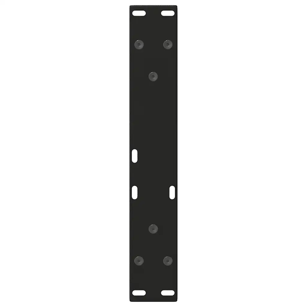 vidaXL Gambe per Tavolino da Caffè a Forma di V 2 pz Nere 40x(30-31,3) cm Acciaio