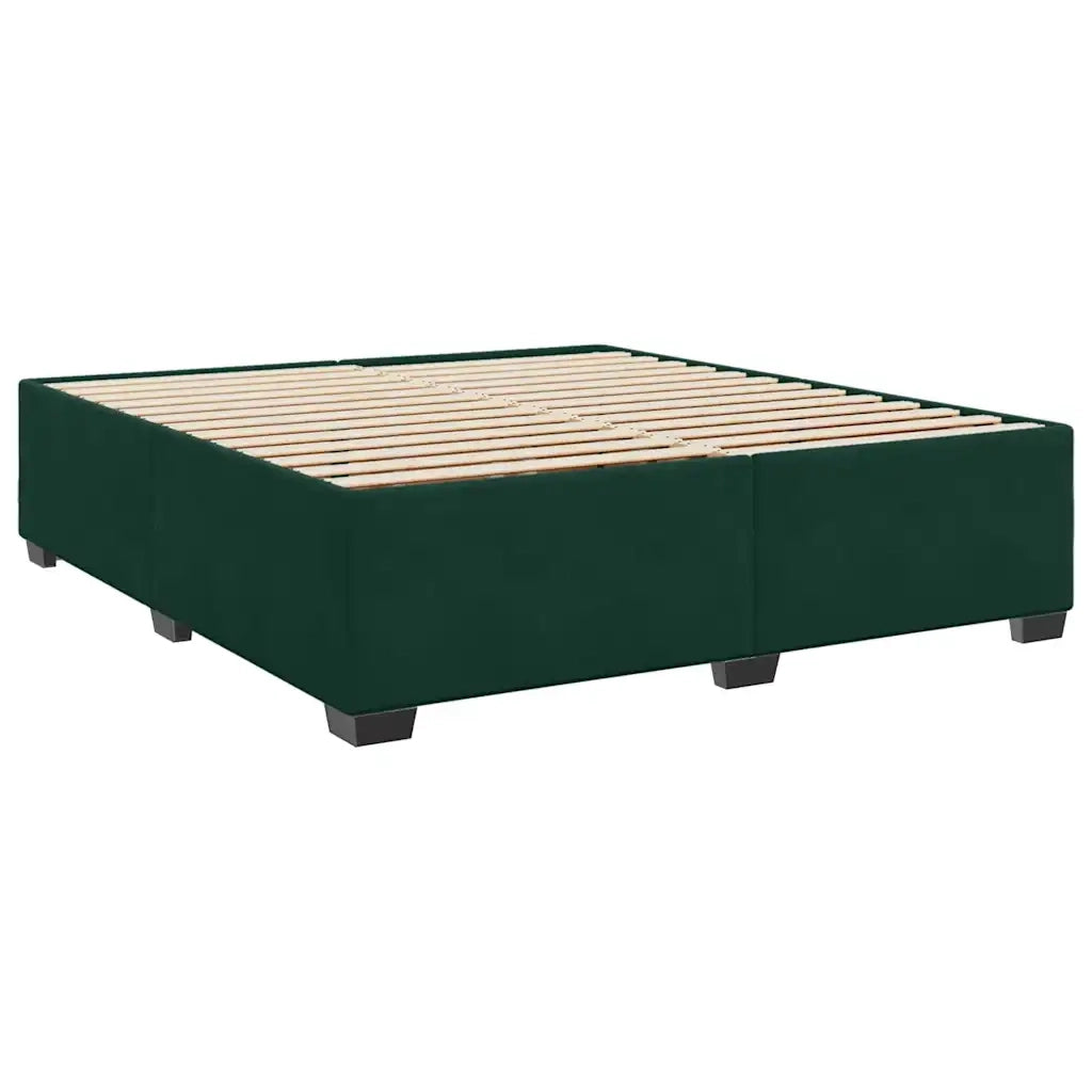 Giroletto senza Materasso Verde Scuro 180x200 cm in Velluto 3284652