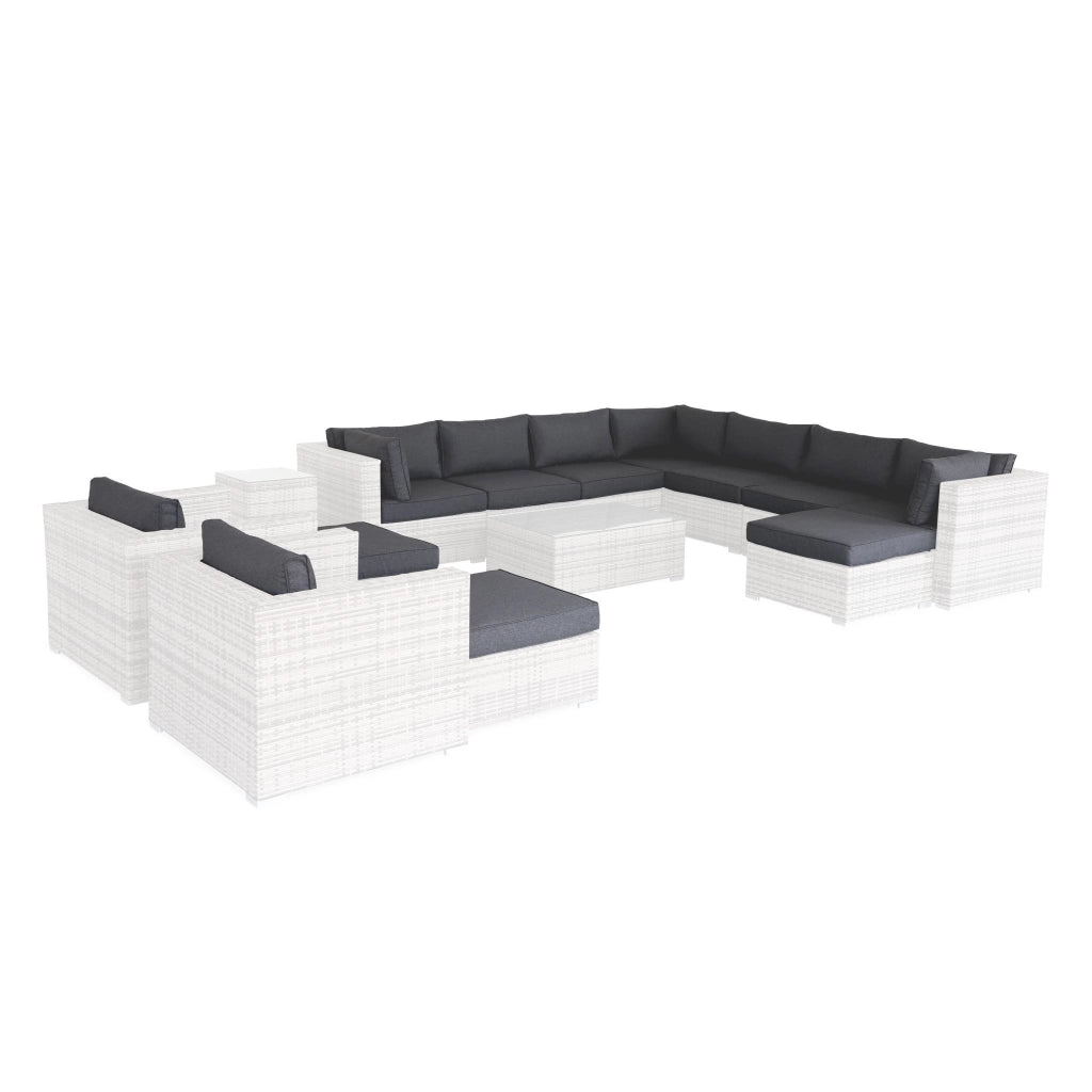 Set fodere per salotto tripoli, grigio chinè