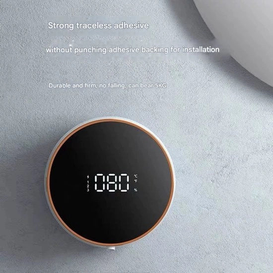 Dispensatore di sapone per mano digitale intelligente per uso domestico, installazione a parete, dispensatore di schiuma di sapone per mano - bianco - versione schiuma