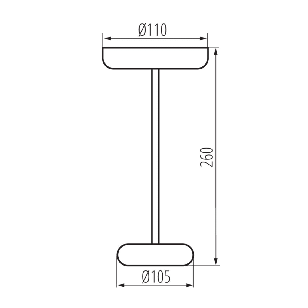 Lampada da tavolo gialla cordless FLUXY Kanlux 1,7W