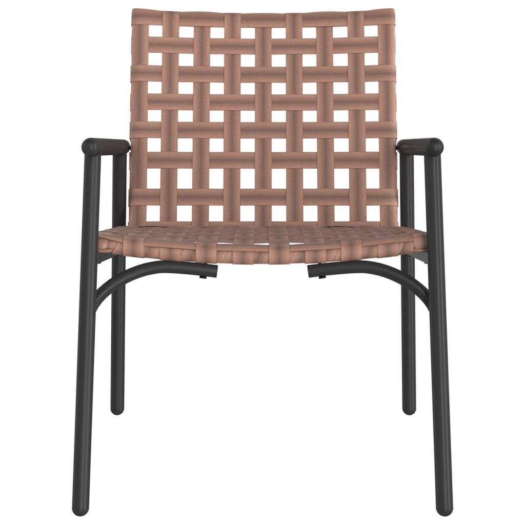 Poltrone da Giardino  2 pz Nere 79x56x73,5 cm in Rattan