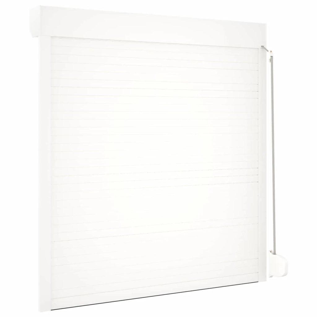 Persiana a rullo Bianco 130 x 140 cm Alluminio e poliuretano