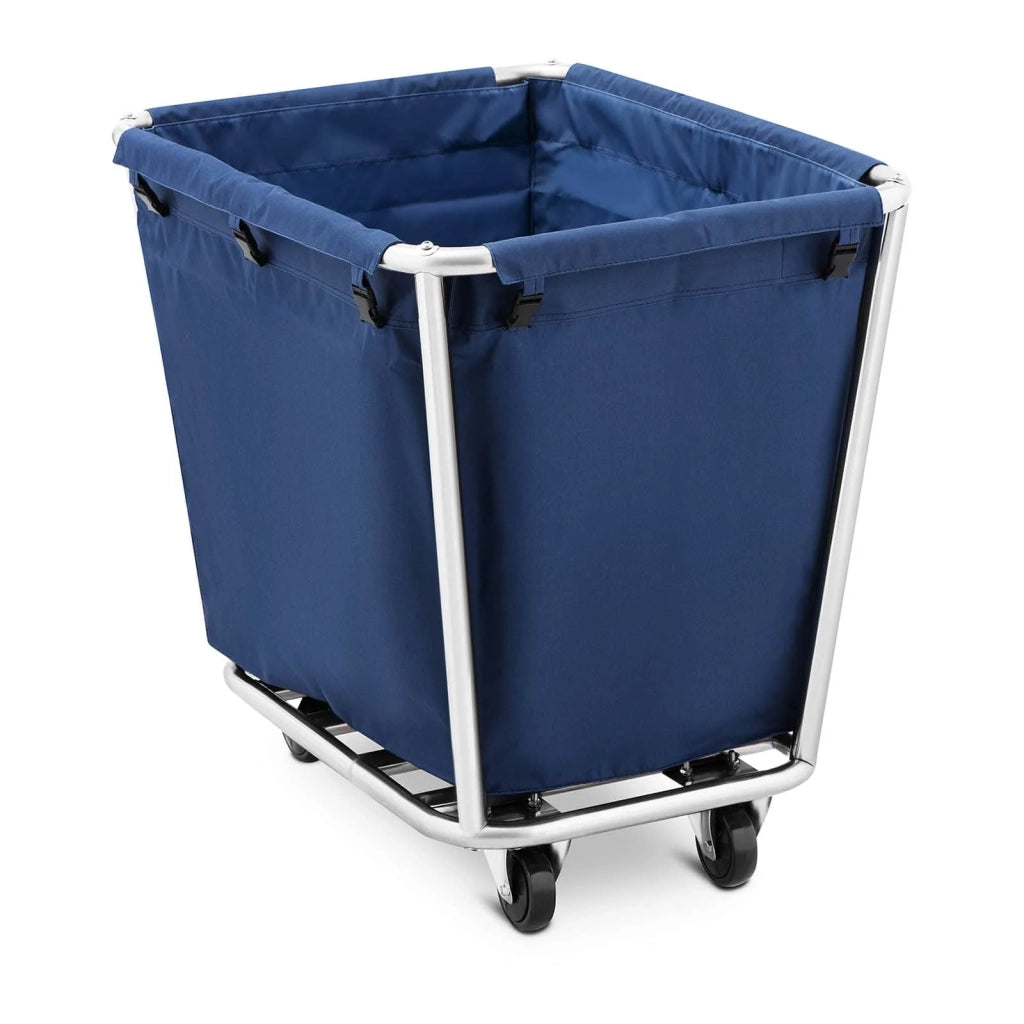 Carrello per biancheria sporca con cesto su ruote (volume: 300 litri 4 ruote telaio in acciaio inox sacco in plastica (PVC)) 14_0004378