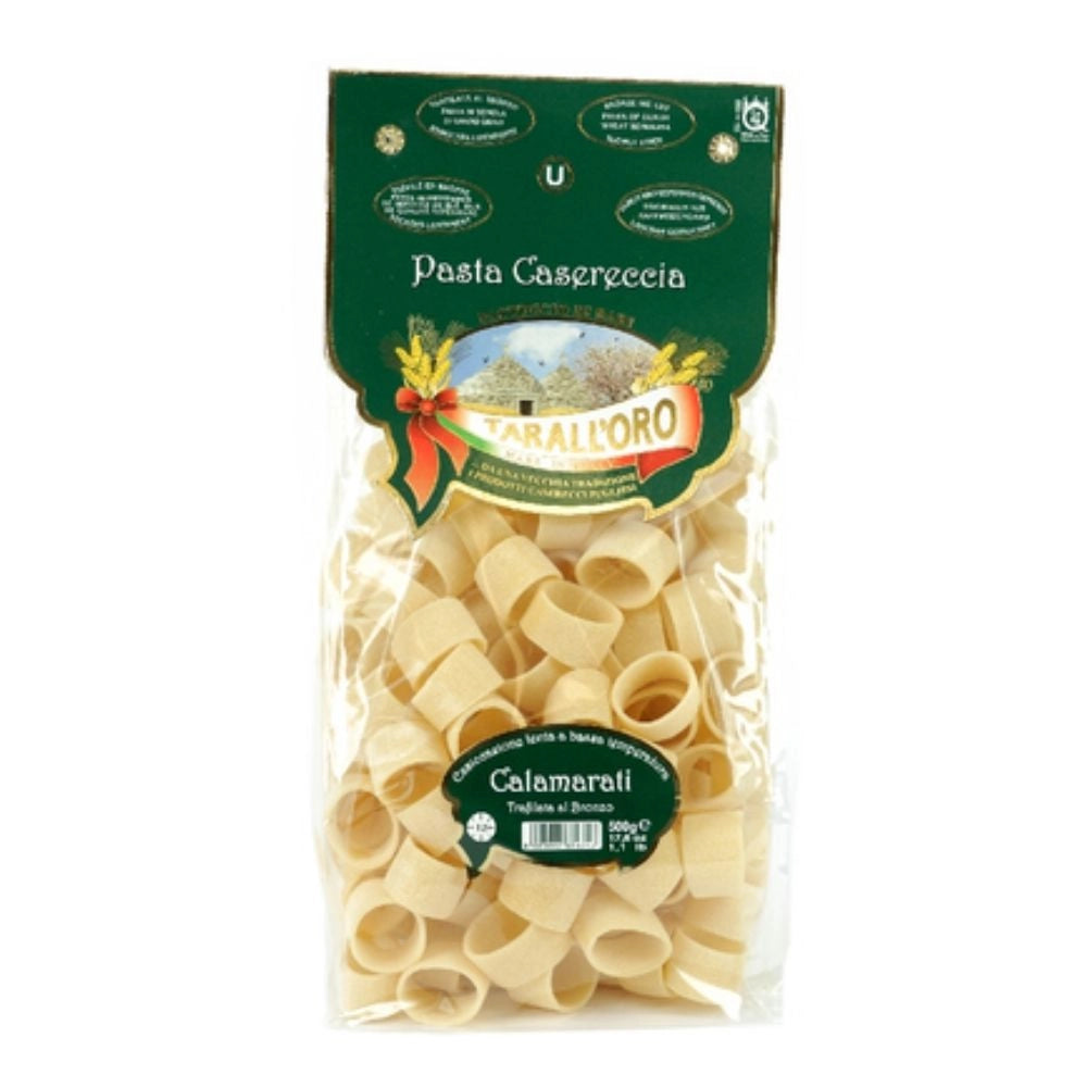 Tarall'oro calamarati caserecci pasta trafilata al bronzo in confezione da 250 gr