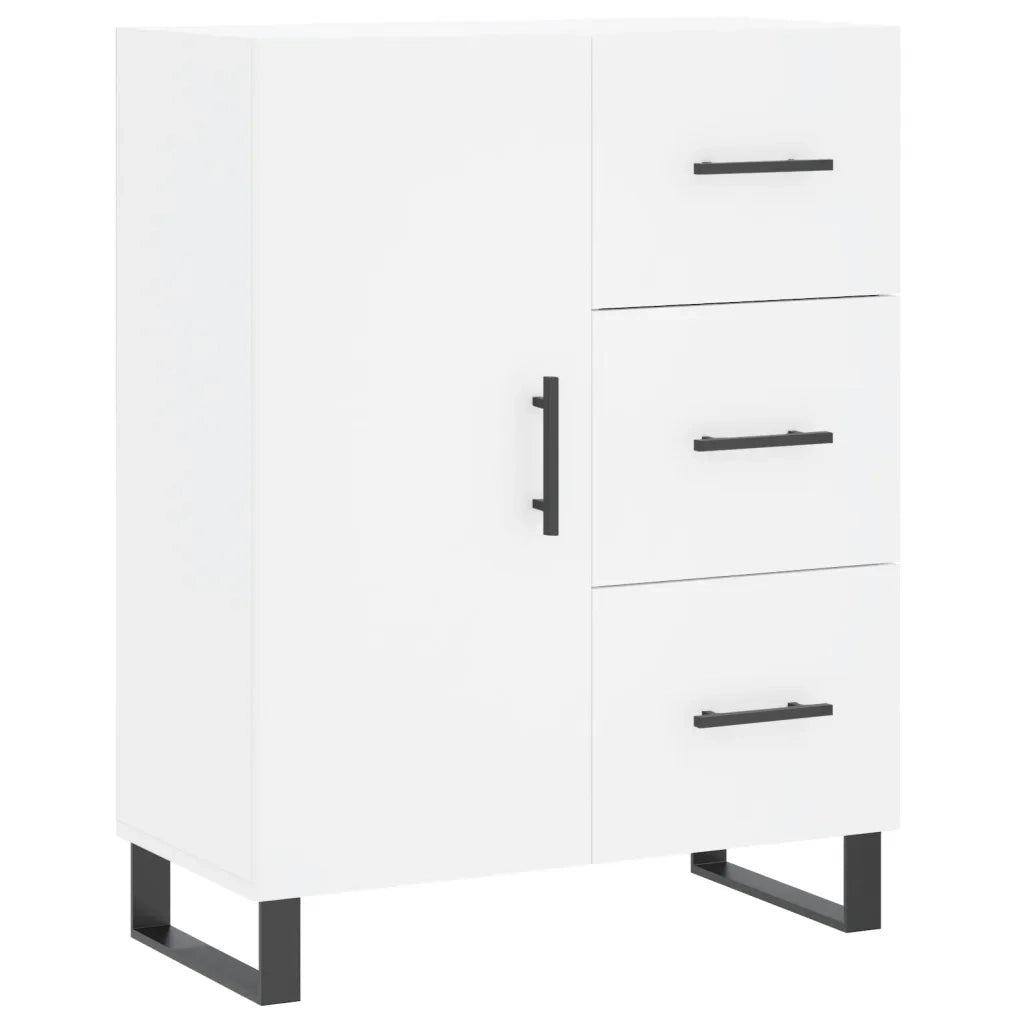 Credenza | Madia | Buffet da pranzo | Armadio da pranzo Bianca 69,5x34x90 cm in Legno Multistrato