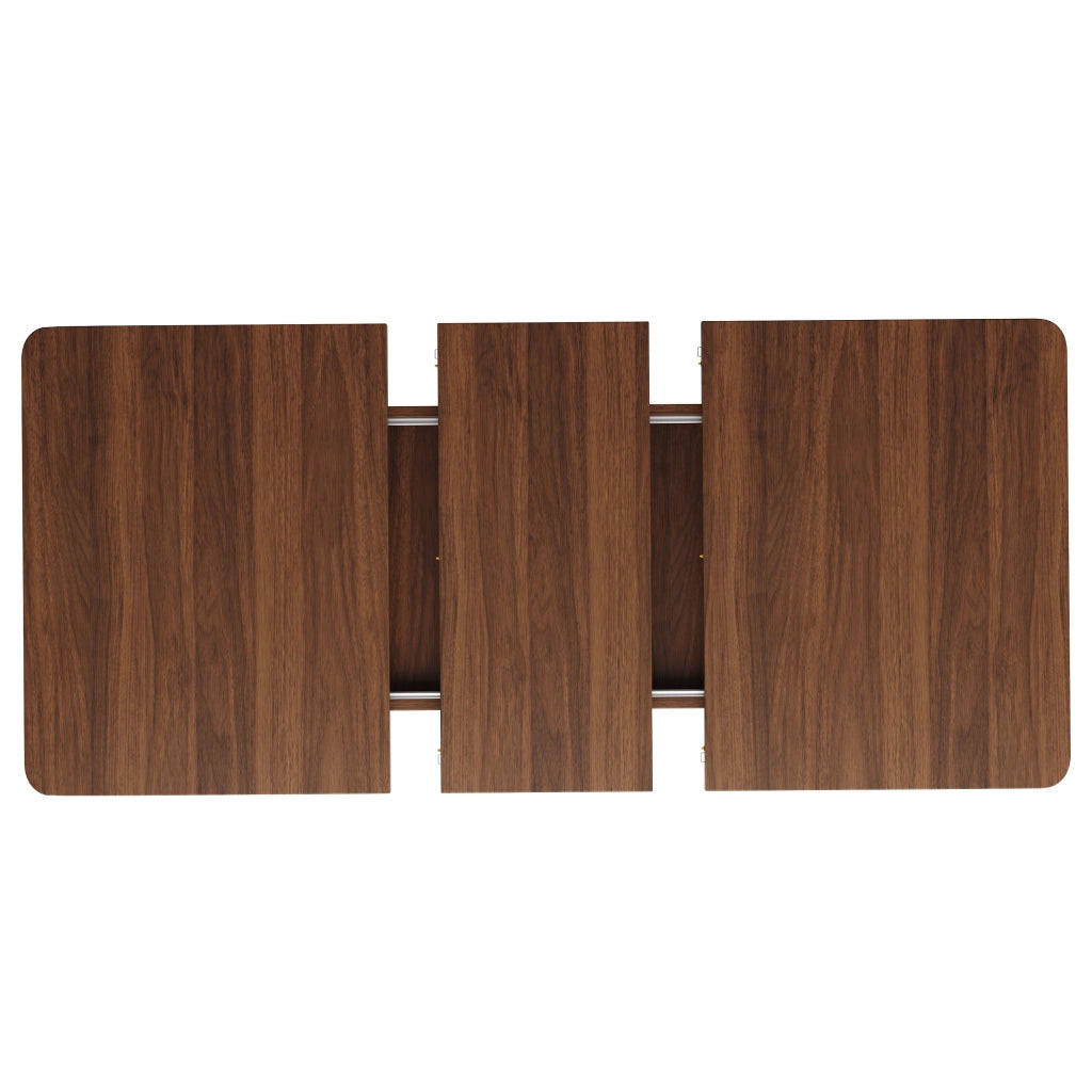 Tavolo da pranzo 120x80x76.1 cm allungabile in MDF marrone