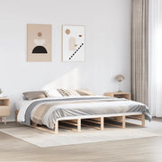 Letto senza Materasso 200x200 cm in Legno Massello di Pino 3302321