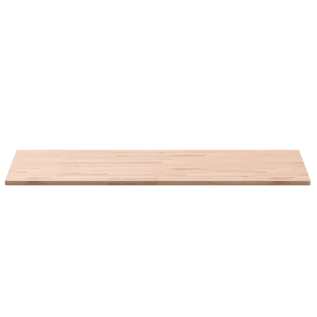 Piano Tavolo 100x60x1,5cm Rettangolare Legno Massello Faggio 3188881