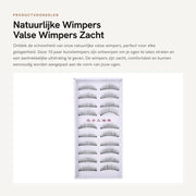 Wimpers naturali artificiali 10 paia - falsi wimpers - riutilizzabili - comodi - longevi - attraenti - wimpers artificiali