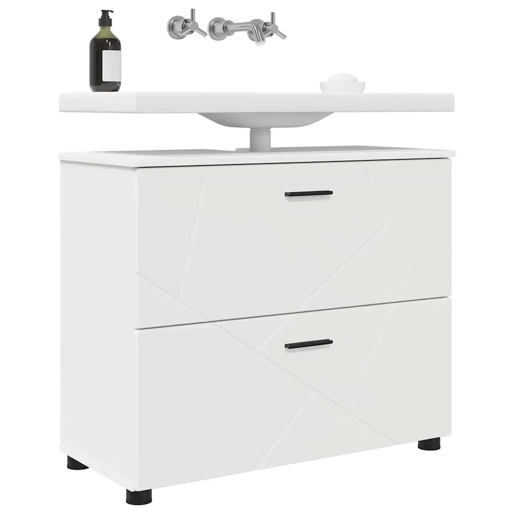 Mobile da Bagno con cassetto con porta Bianco 76,5 x 35 x 64 cm 883294