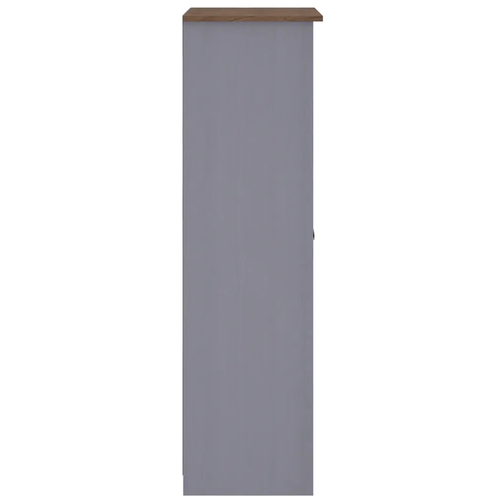 Armadio Grigio 80x50x171,5 cm Legno Massello Pino Panama Range CFW8349888