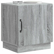 Comodino | Armadio da Notte | Mobiletto da notte Sonoma grigio 43 x 34,5 x 47 cm Legno ingegnerizzato