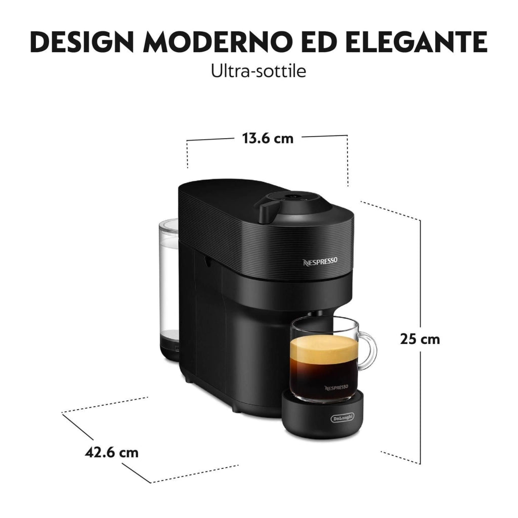 De'Longhi ENV90.A Vertuo Pop Macchina da caffe' Capsule Nespresso 0,56 L 1260 W Wi-Fi colore Blu Nero