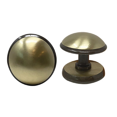 POMOLO X PORTONE GIADA  OTTONE BRONZO SATINATO D.MM 70 BASE D.MM 70