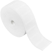 Tessuto a corda 20 m - Banda di tenda bianca - Accessorio per tende - Decorazione DIY - 70 mm Larghezza - Soluzione utile per la casa