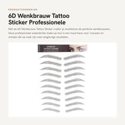Sticker per sopracciglia impermeabile - Disegno professionale per sopracciglia - Strumento per trucco - Duraturo - Per donne - Adattamento rapido - Disegno per sopracciglia