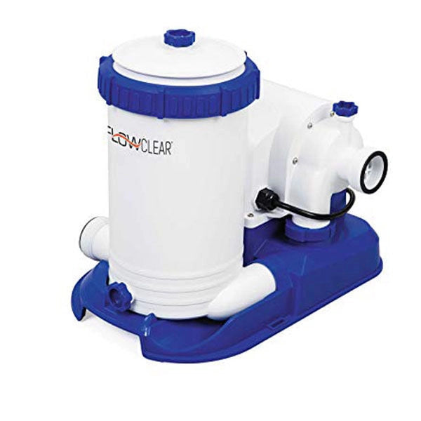 Bestway 58391 Flowclear Pompa Filtro a Cartuccia per Piscina 9463 l-h 350 W colore Blu