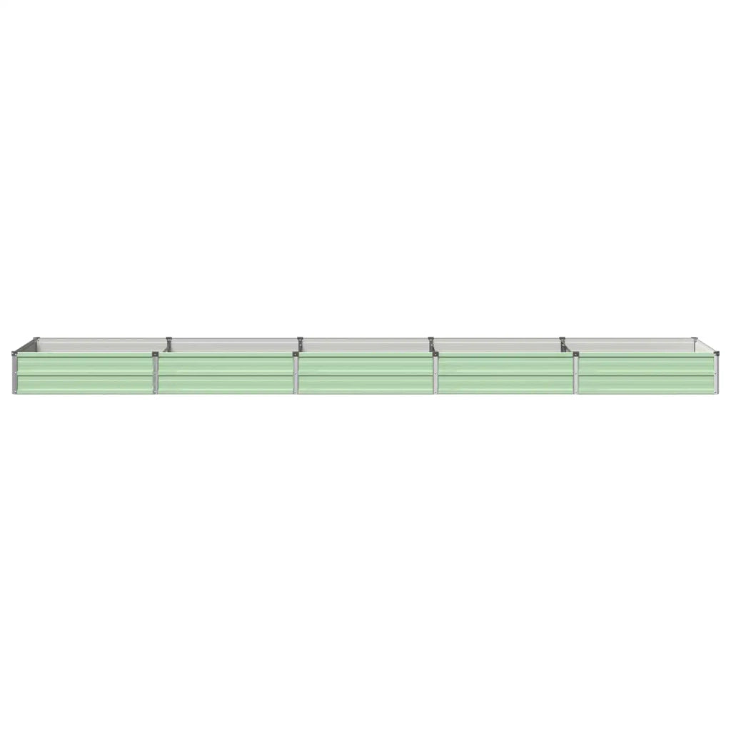Letto rialzato da giardino Verde Pastello 400 x 80 x 24 cm 8006514