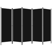 Paravento a 5 Pannelli Nero 250x180 cm 320726