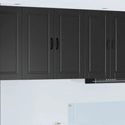 Armadietto a muro PORTO Nero 80 x 31 x 80 cm Legno multistrato