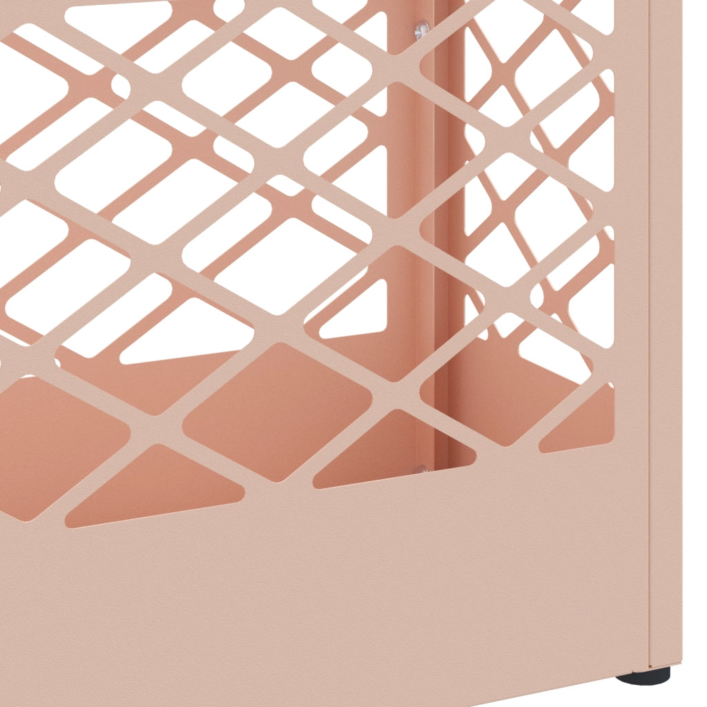 Portaombrelli Rosa Metallo Standard Design con Motivo Incrociato