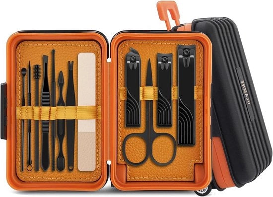 Taglieri per unghie uomo - Set di 12 pezzi con strumenti multifunzionali per manicure e pedicure