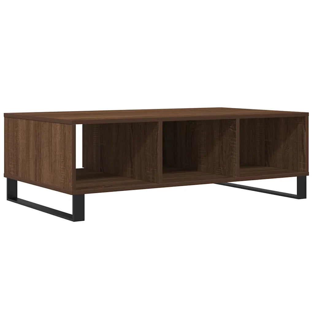 Tavolino Salotto Rovere Marrone 104x60x35 cm Legno Multistrato 827099