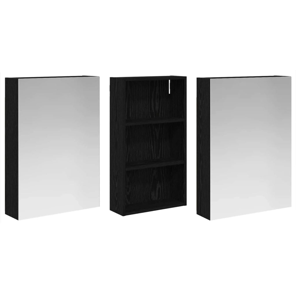 Set di Armadi da Bagno con lo scaffale 3 pcs 140 x 14,5 x 70 cm 3403777