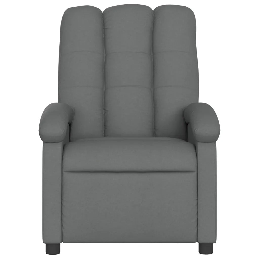 Poltrona reclinabile massaggiante in Tessuto Grigio Scuro 3205385