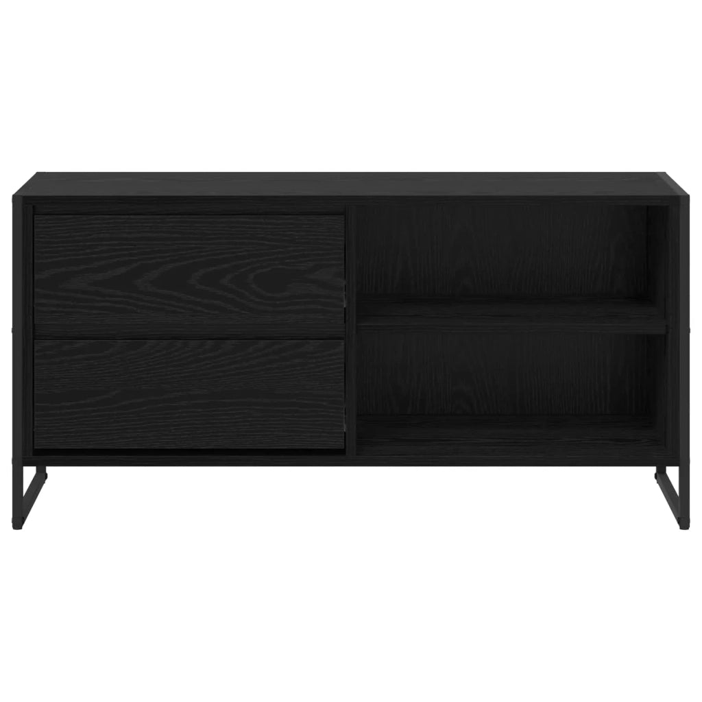 Mobile TV Rovere Nero 100 x 36 x 49,5 cm Legno multistrato 886558