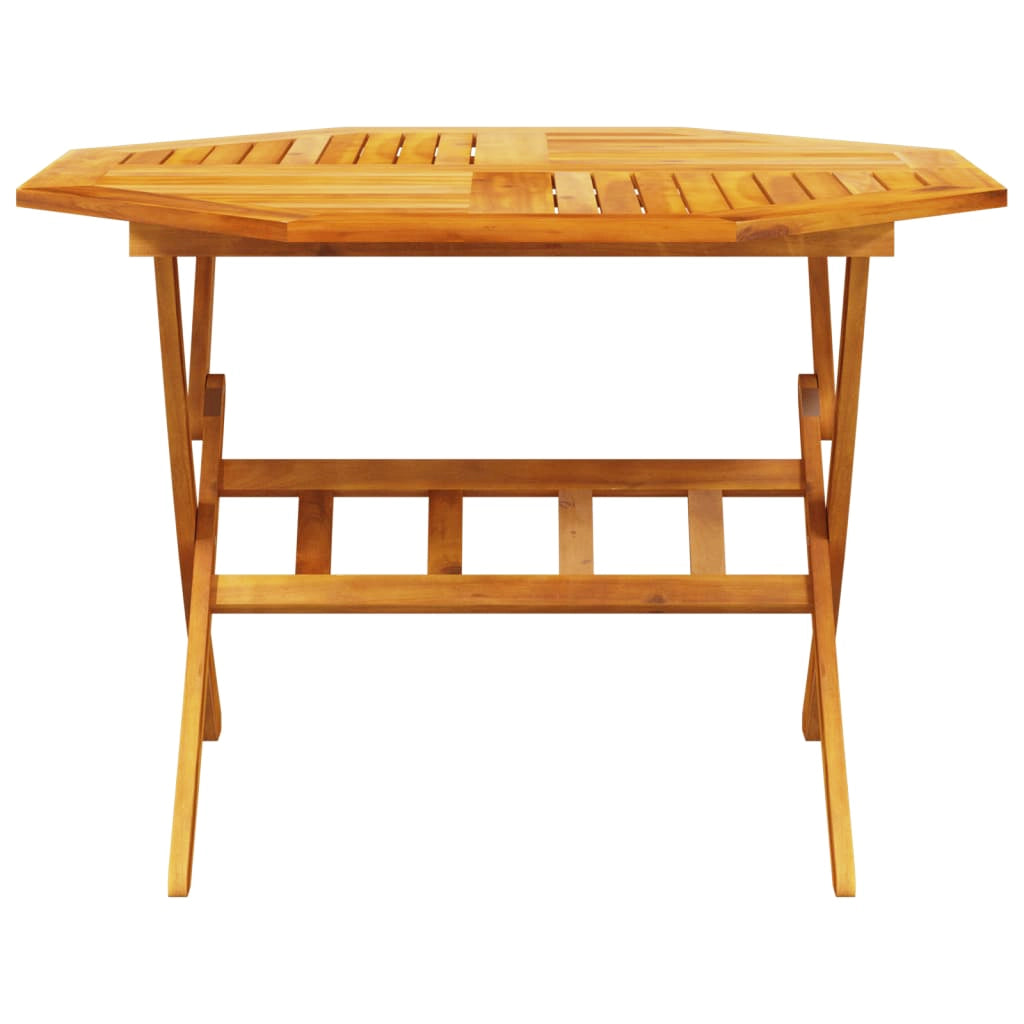 Set da pranzo da giardino in 5 pezzi in legno massello di acacia