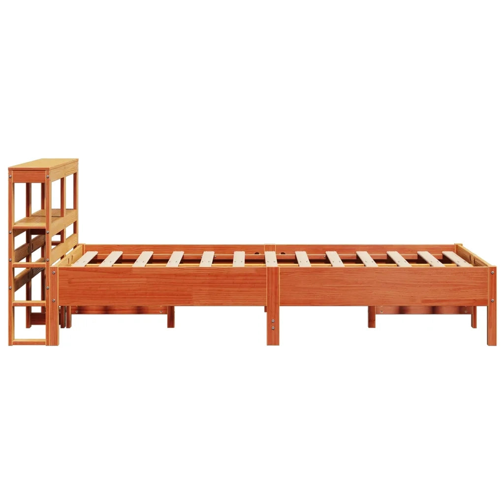 Letto senza Materasso Marrone Cera 120x190 cm in Legno di Pino 3306167