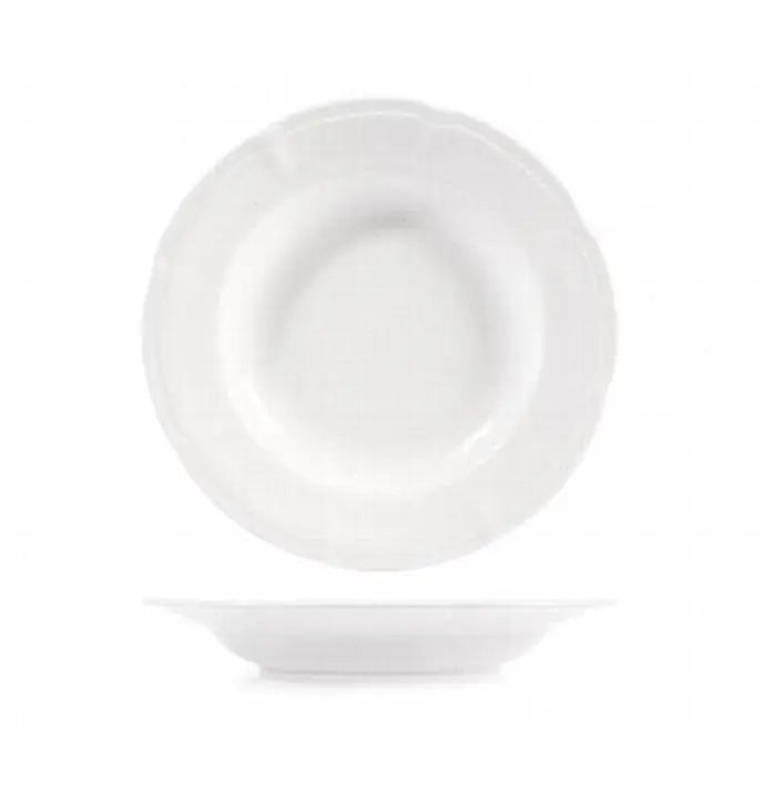 Piatto Fondo in porcellana Palace bianco 22 cm