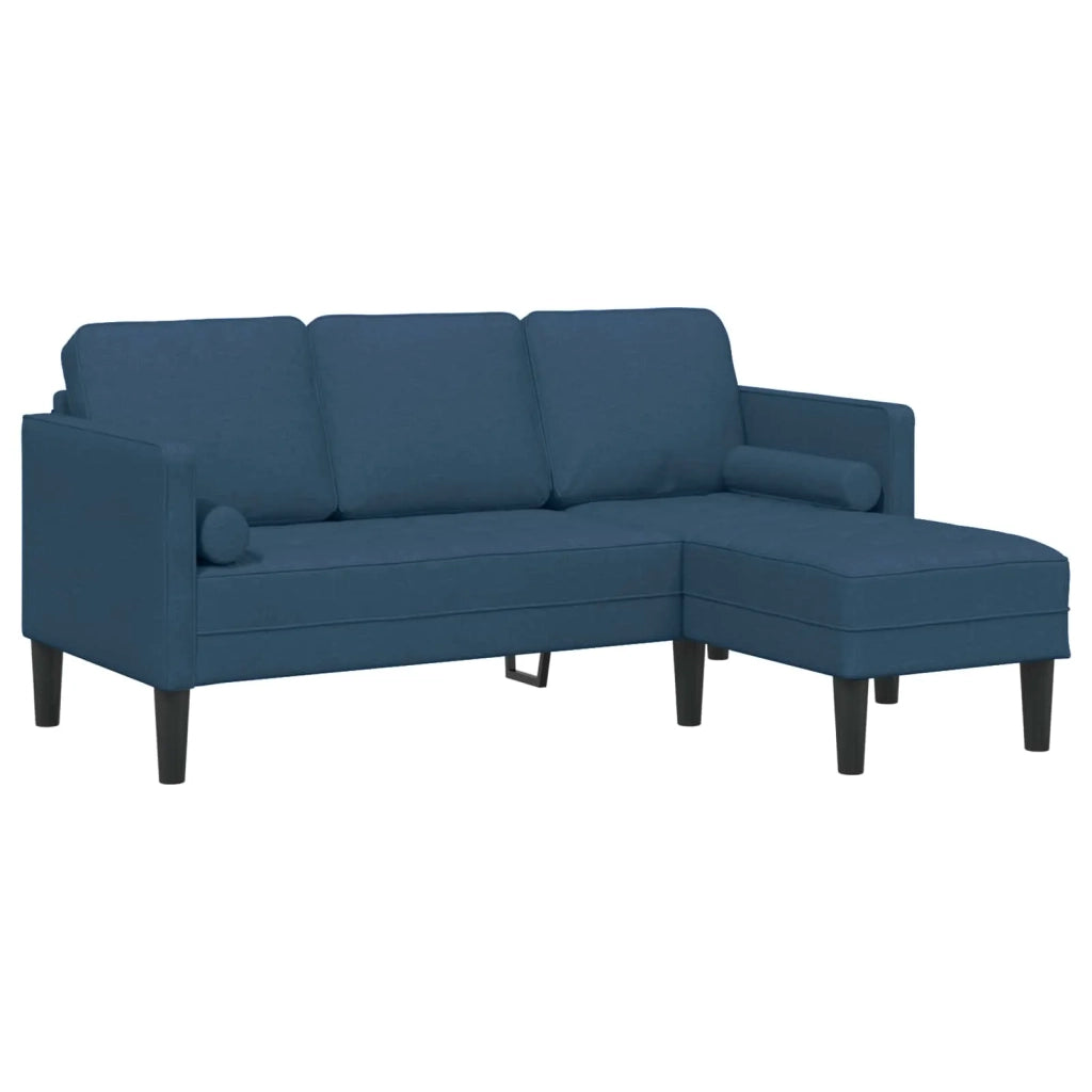 Set di divani con cuscino 2 pcs Blu Poliestere 3329259