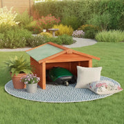Robot Lawnmower Garage 72x87x50 Cm Solid Fir Wood