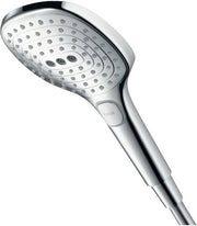 Douchetta rettangolare con 3 getti e funzione anticarbonatazione - 120 x 120 mm - cromato
