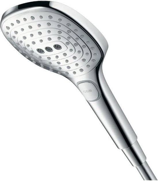 Douchetta rettangolare con 3 getti e funzione anticarbonatazione - 120 x 120 mm - cromato