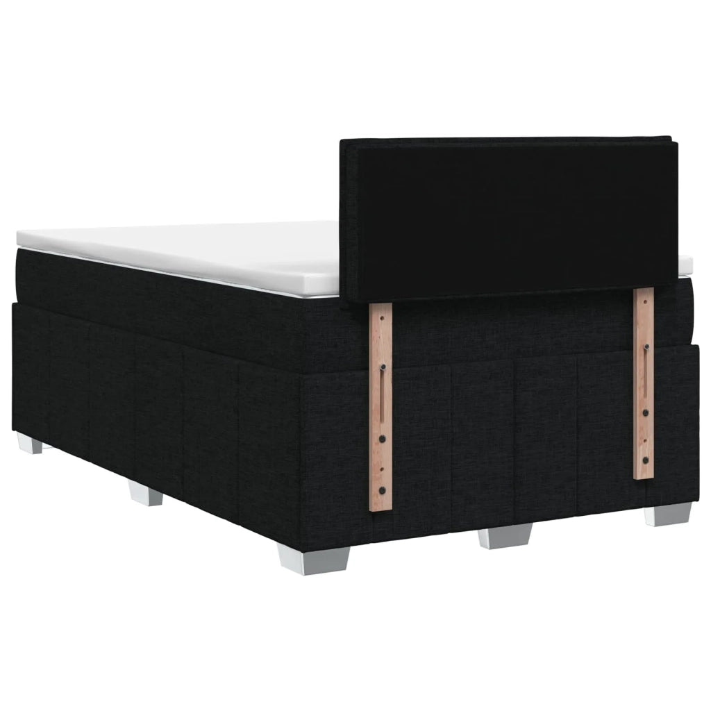 Letto box spring con materasso Nero 120 x 200 cm Tessuto 3451180