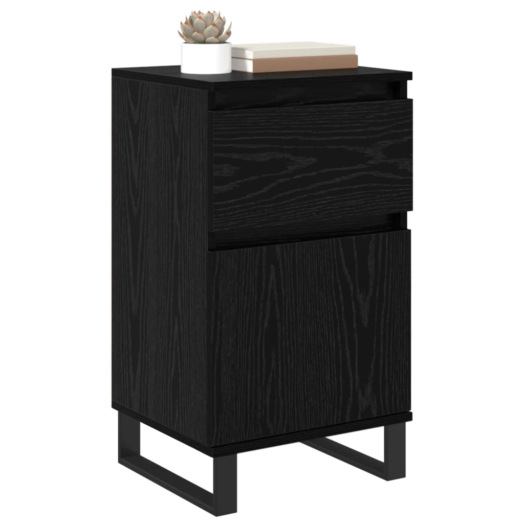 Credenza | Madia | Buffet da pranzo | Armadio da pranzo Rovere nero 35 x 40 x 70 cm Legno multistrato